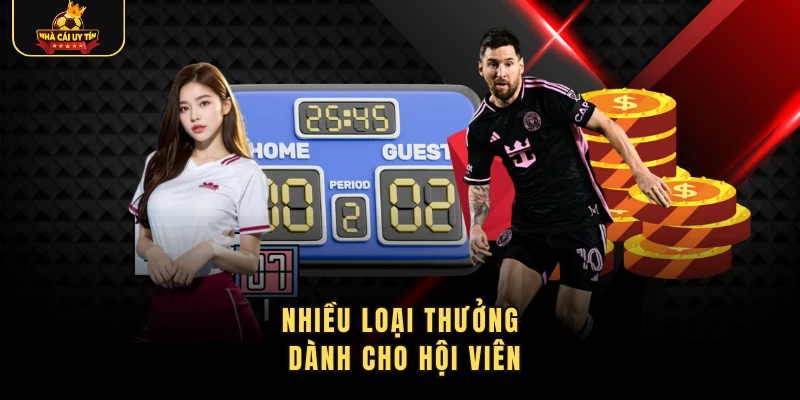 Nhiều loại thưởng dành cho hội viên